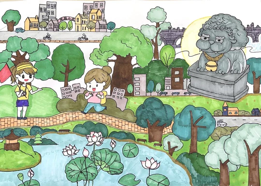 森林城市宜居丰台主题绘画活动在大红门一小开展